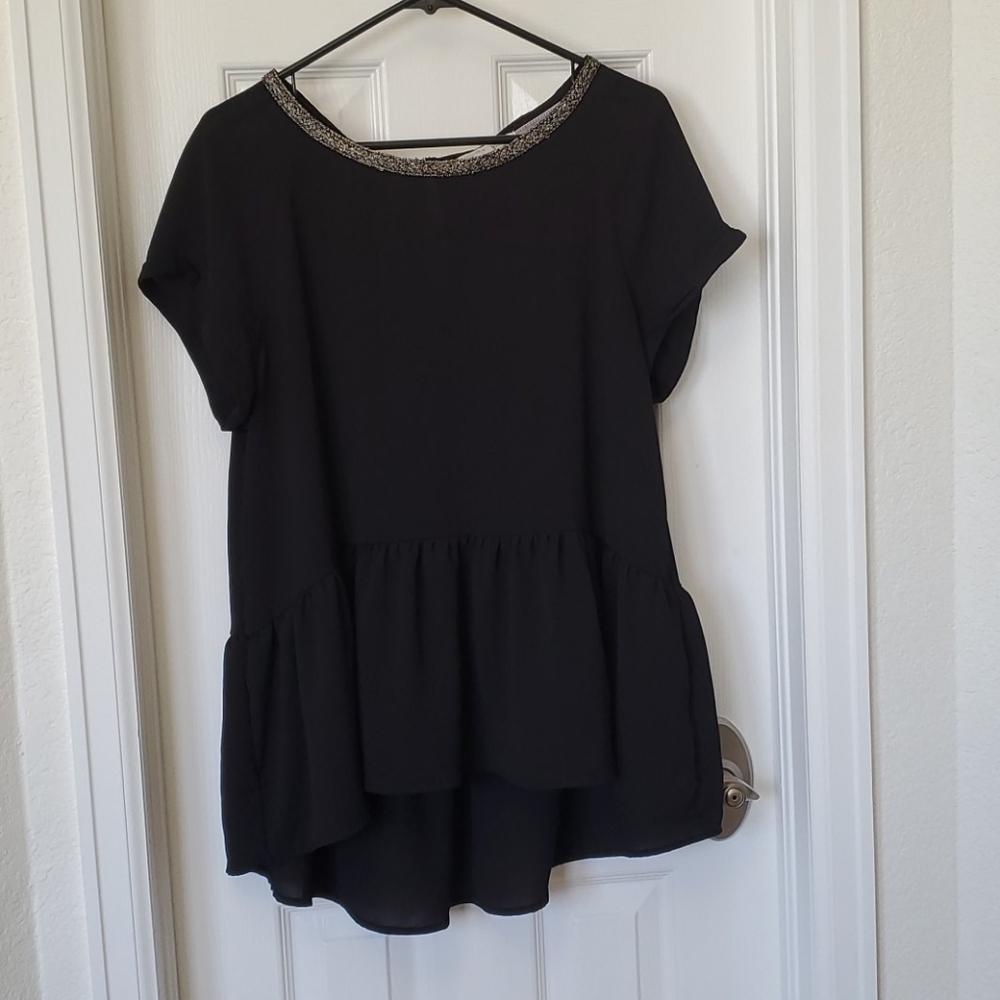 💥Rewind, Ruffle bottom Top